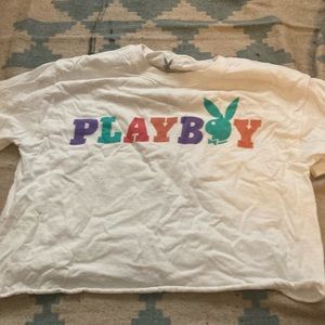 playboy cropped tee